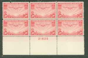 United States #C22 Mint (NH) Plate Block