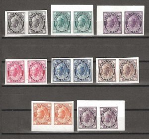 CANADA 1897/8 SG 141/9 Set. PROOFS