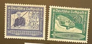 [AG] Germany 1938 Sc #C59-60 Mi 669-670 MNH OG XF Mi-CV 55€