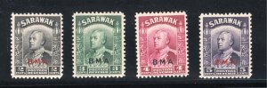 Sarawak, Scott #136-139   VF, Unused, Partial Set,  CV $9.10 ..... 5500168