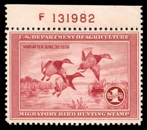 momen: US Stamps #RW2 Mint OG NH VF PSE cert