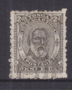 TONGA, 1892 2d. Olive, used.