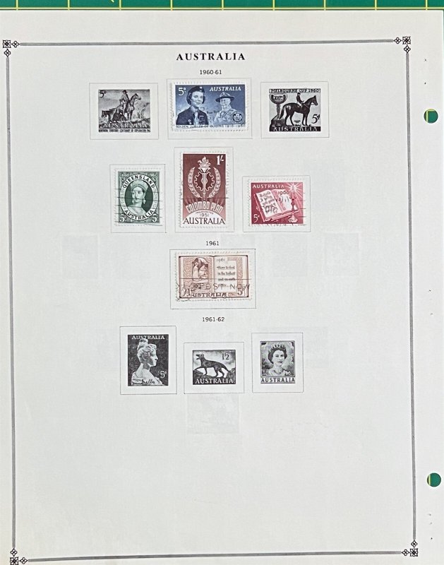 Australia Vintage Stamp Collection on Scott Album Pages ZAYIX 0825BB3716