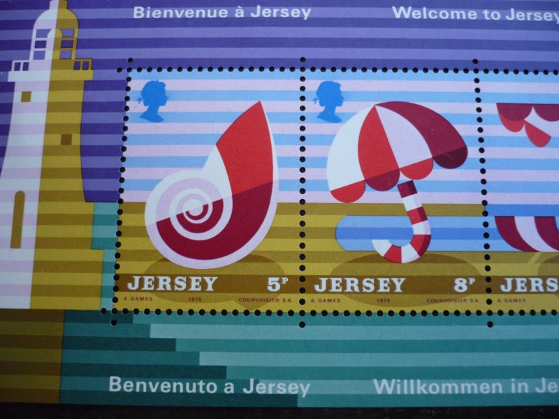 Stamps - Jersey - Scott# 127a - Mint Never Hinged Souvenir Sheet