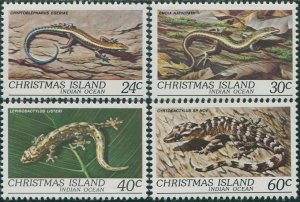 Christmas Island 1981 SG144-147 Reptiles set MNH