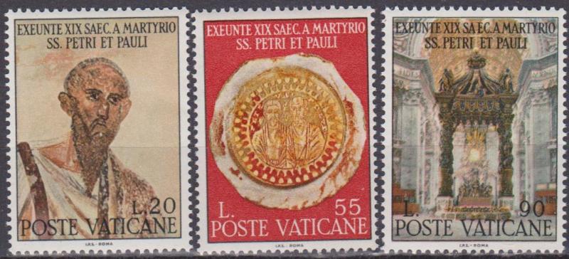 Vatican City #449-51 MNH F-VF (ST831L)  