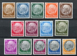 GERMANY 3rd REICH 1933-1936 HINDENBURG SET SCOTT 415-431 PERFECT MNH