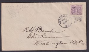US Scott 537b, tied by Washington DC Mar. 3, 1919 FIRST DAY cover, w/ PF cert