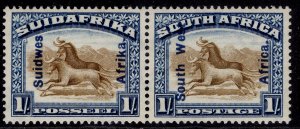 SOUTH WEST AFRICA GV SG51, 1s brown & blue, LH MINT. Cat £18.