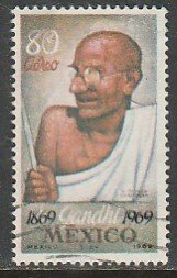 MEXICO C352, Centenary birth of Mahatma Gandhi. Used  VF. (1171)