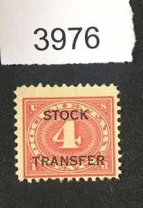 MOMEN: US STAMPS # RD3 MINT OG NH LOT #H 3976