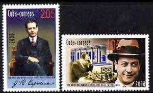 Cuba 2008 120th Birth Anniversary of Jose Raul Capablanca...