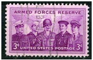 USA  1955 - Scott 1067 used -3c, Armed forces reserve 