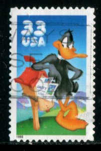 3306a US 33c Daffy Duck SA, used