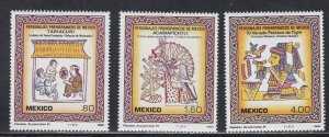 Mexico # 1285-1287, Pre Historic Art, Mint NH