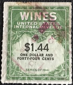 US #RE147 Used Single Wines L37