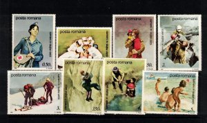 Romania Sc 3555-62 MNH issue of 1989 - Rescue & Relief Services