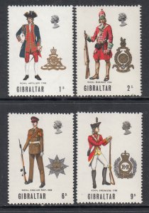 Gibraltar 226-229 Uniforms MNH VF