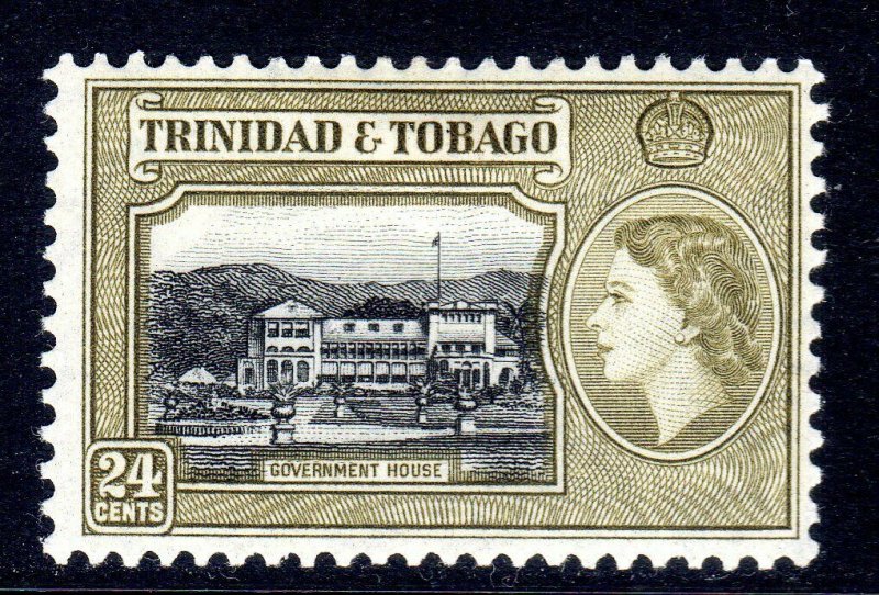 TRINIDAD  AND TOBAGO  --  1953-59    sg275    24 cents  shades--    LMM   b