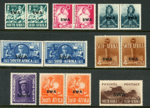 British 1941 South West Africa SG #135-142 War Effort Mint Z609