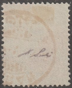 Persian stamp, Scott#658A,  used, certified,  4KR,  blue/black, #BB