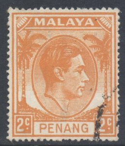 Malaya Penang Scott 4 - SG4, 1949 George VI 2c used