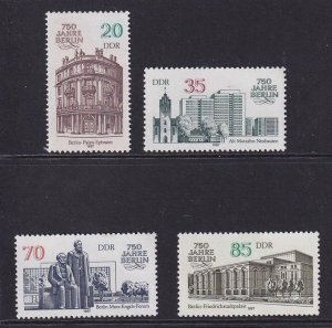 German Democratic Republic DDR  #2587-2590 MNH 1987 Berlin architecture