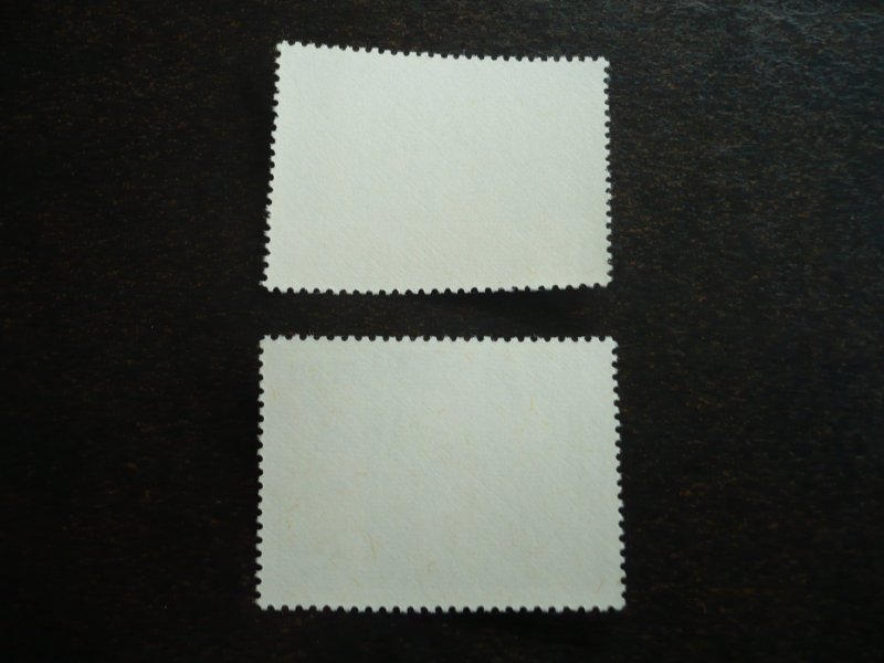 Stamps - Peru - Scott# C383-C384 - Mint Never Hinged Part Set of 2 Stamps