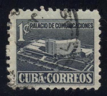 Cuba #RA16 Proposed Communications Building, used (0.25)
