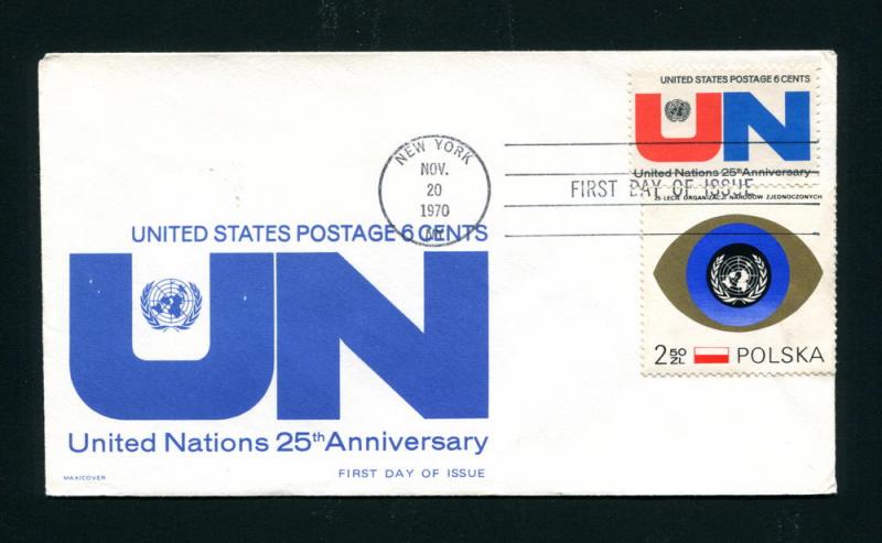 Sc. 1419 United Nations FDC - Maxicover