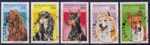 Benin, 1997, Canine Dogs, #980-984, used,++