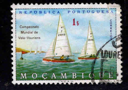 Mozambique Scott 506 Used sailboat stamp