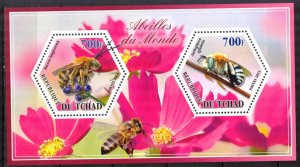 Chad 2014 Honey Bees Sheet MNH Privat