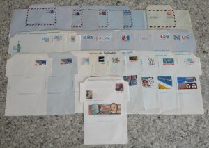 24 US air mail letter sheets, not folded, mint, all are in fair to good shape