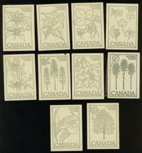 Canada 1978, # 782a Mint VF NH Complete set of 10 diff BK78