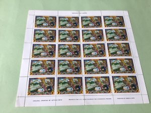 Liberia Arthur Szyk One Cent full mounted mint  stamps sheet  Ref 52220