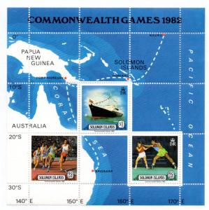 SOLOMON ISLANDS 477 MNH S/S SCV $2.75 BIN $1.50 GEOGRAPHY