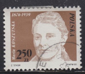 Poland 2485 Maria Koszutska 1981