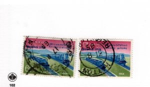 Ceylon #382-383 Used - Stamp - CAT VALUE $1.10