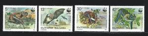 Bulgaria 1989  W.W.F  mnh S.C.  3398 - 3401