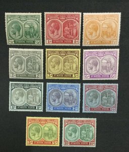 MOMEN: ST KITTS NEVIS SG # MULT CROWN CA MINT OG H LOT #198916-6236