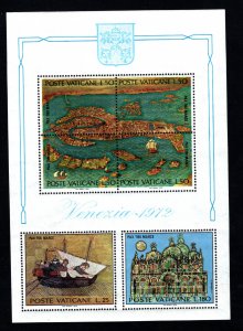 VATICAN CITY  SC# 520a  SOUVENIR SHEET  FVF/MNH