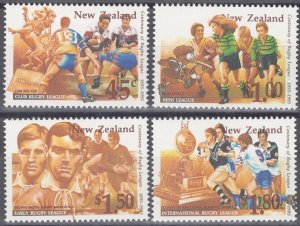 ZAYIX - New Zealand 1278-1281 MNH Rugby League Sports