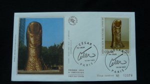 modern art Cesar FDC France 1997 (ref 45543)