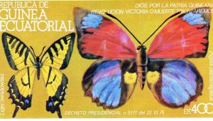Equatorial Guinea 1979 Butterflies SS MNH Michel # Bl 317 
