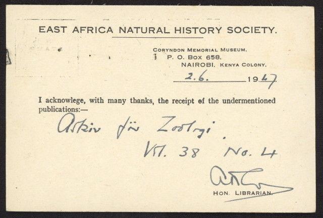 Kenya Uganda Tanganyika 72 on 1947 postal card w/Nairobi pmk & Kenya cancel