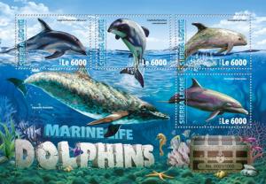 SIERRA LEONE 2016 SHEET DOLPHINS MARINE LIFE srl16302a