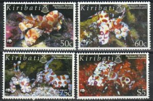 Kiribati Stamp 875-878  - Harlequin Shrimp--WWF