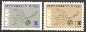 Turkey # 1665-66 Europa 1965  (2)  Mint NH