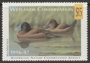 Australia 1996 wetlands conservation MNH